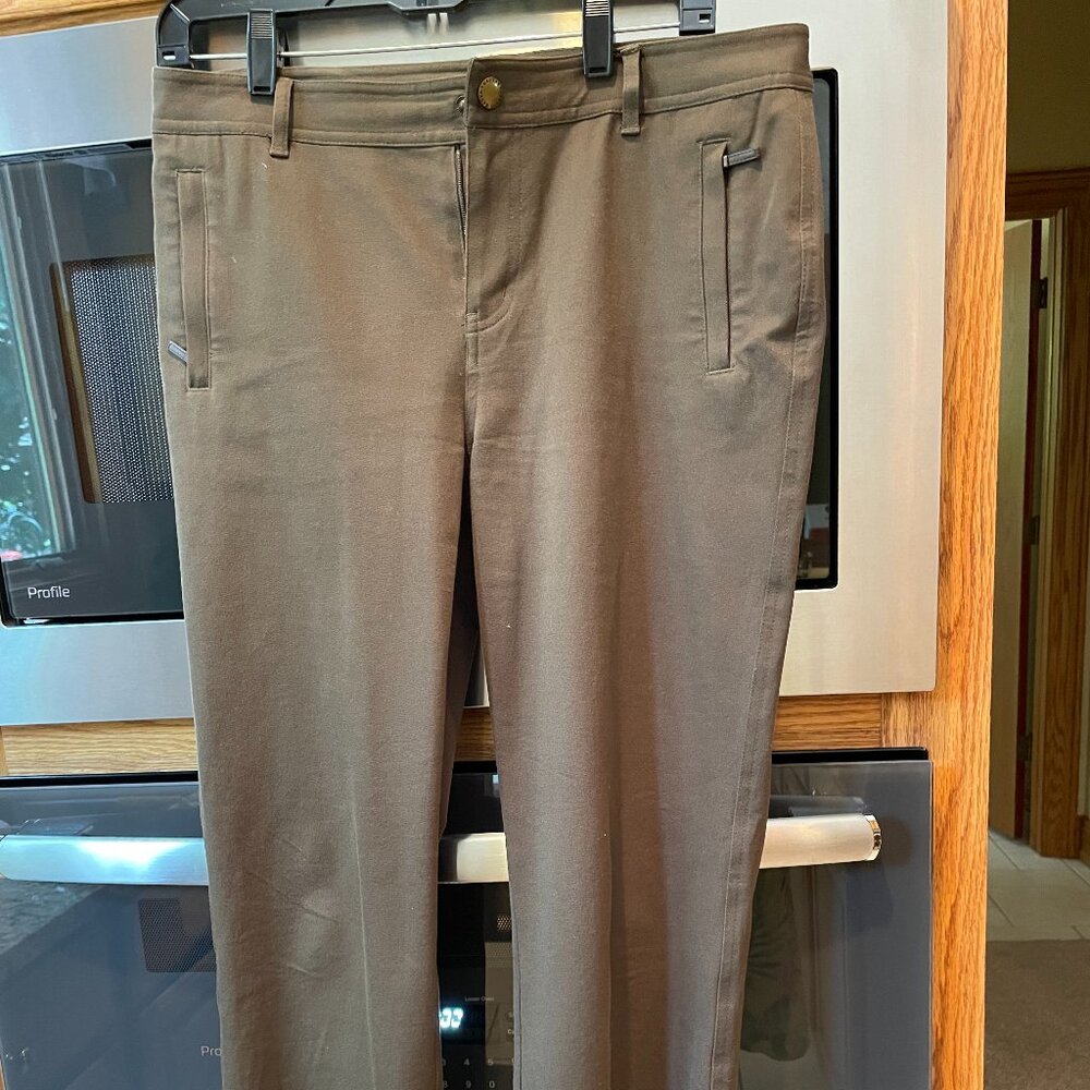 Women's Lauren Ralph Lauren Long Casual Pants Olive Green 8P